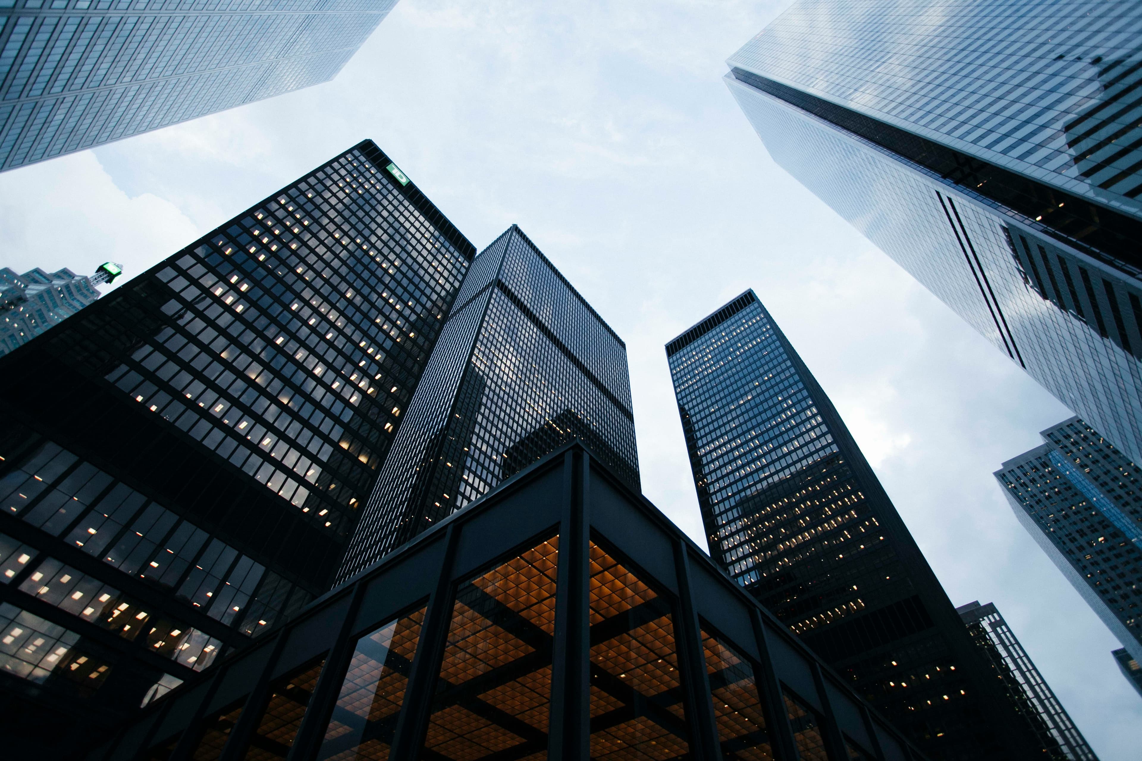 Financial district towers